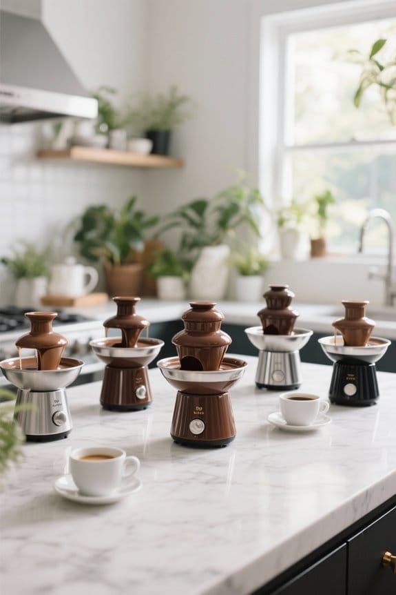 mini chocolate fountains celebration