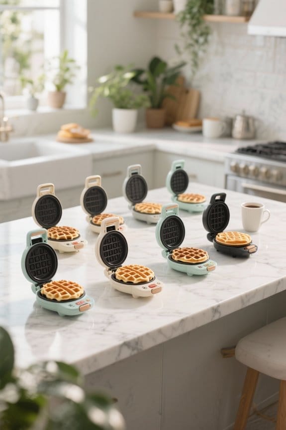 mini waffle makers selection