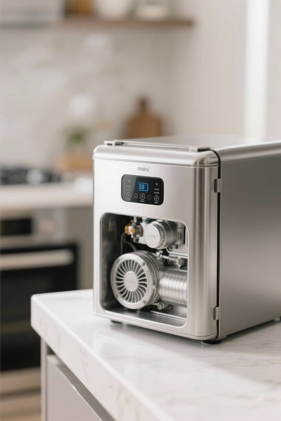quiet mini fridge features